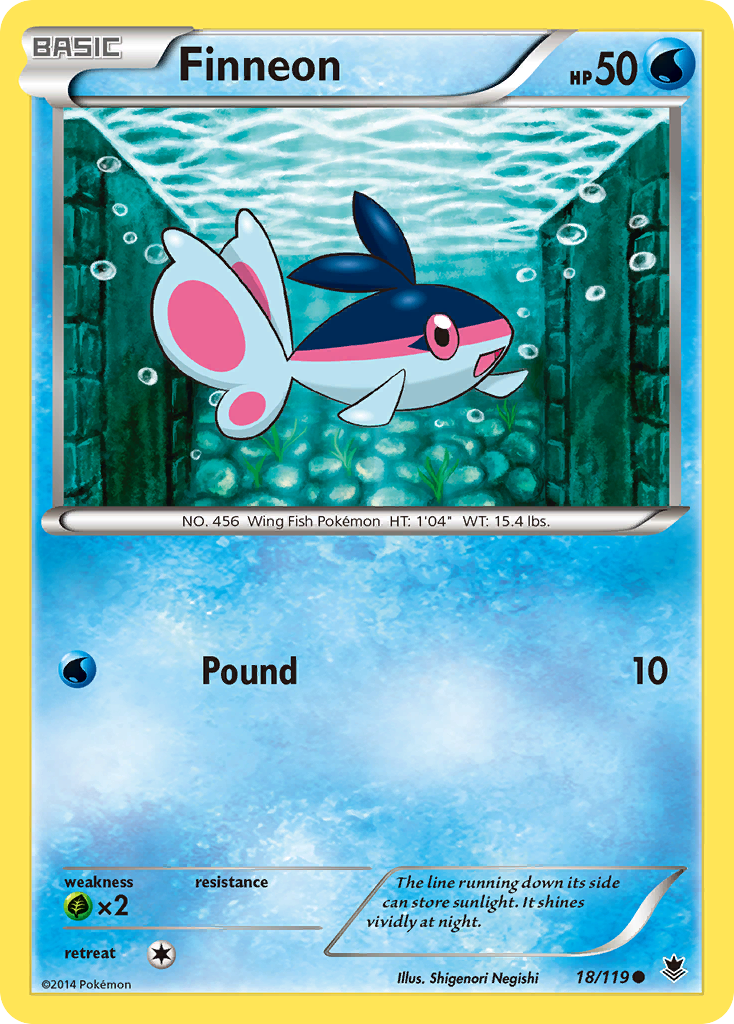 Finneon (18/119) [XY: Phantom Forces] | Galactic Gamez