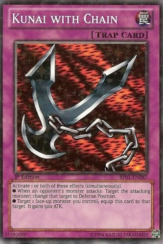 Kunai with Chain [BP01-EN087] Starfoil Rare | Galactic Gamez