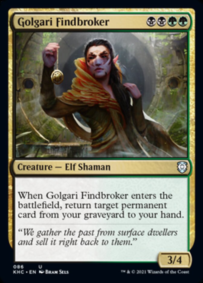 Golgari Findbroker [Kaldheim Commander] | Galactic Gamez