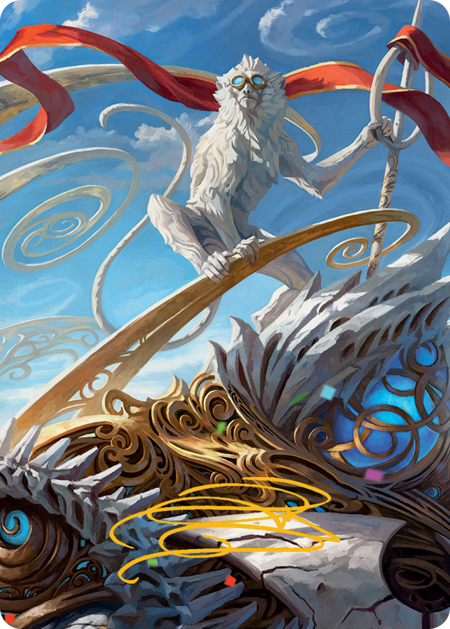 Ragavan, Nimble Pilferer Art Card (Gold-Stamped Signature) [March of the Machine Art Series] | Galactic Gamez