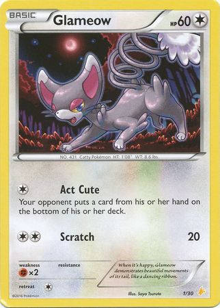 Glameow (1/30) [XY: Trainer Kit 3 - Pikachu Libre] | Galactic Gamez