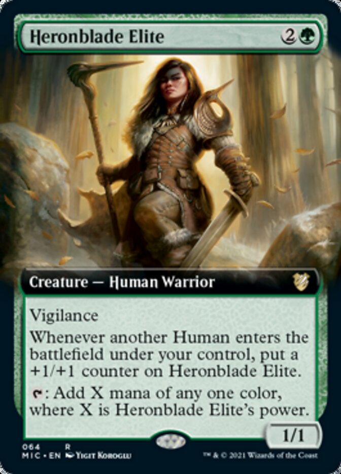 Heronblade Elite (Extended) [Innistrad: Midnight Hunt Commander] | Galactic Gamez