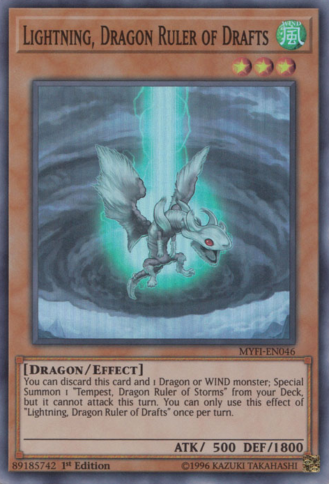 Lightning, Dragon Ruler of Drafts [MYFI-EN046] Super Rare | Galactic Gamez