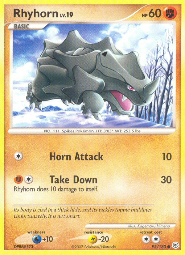 Rhyhorn (95/130) [Diamond & Pearl: Base Set] | Galactic Gamez