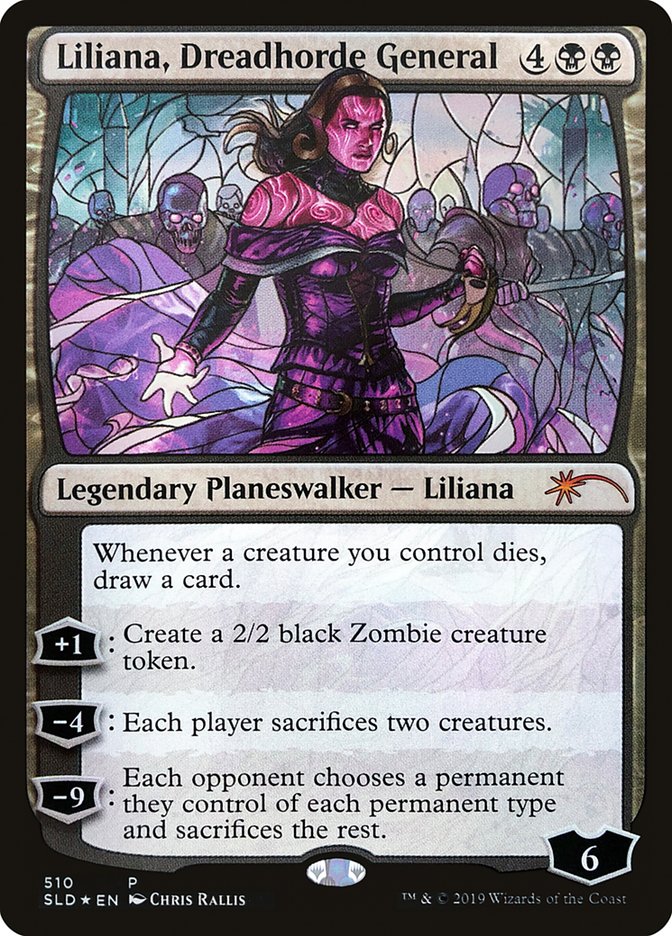 Liliana, Dreadhorde General (Stained Glass) [Secret Lair Drop Promos] | Galactic Gamez