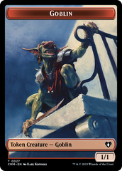 Saproling // Goblin Double-Sided Token [Commander Masters Tokens] | Galactic Gamez