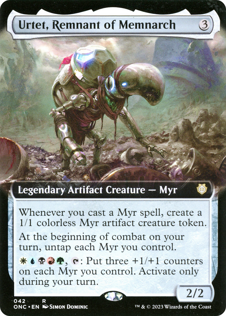Urtet, Remnant of Memnarch (Extended Art) [Phyrexia: All Will Be One Commander] | Galactic Gamez