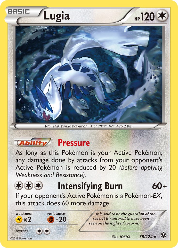 Lugia (78/124) (Theme Deck Exclusive) [XY: Fates Collide] | Galactic Gamez