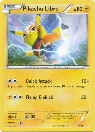 Pikachu Libre (14/30) [XY: Trainer Kit 3 - Pikachu Libre] | Galactic Gamez