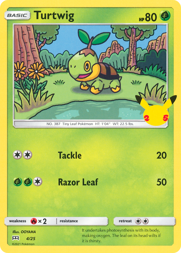 Turtwig (4/25) [McDonald's 25th Anniversary] | Galactic Gamez