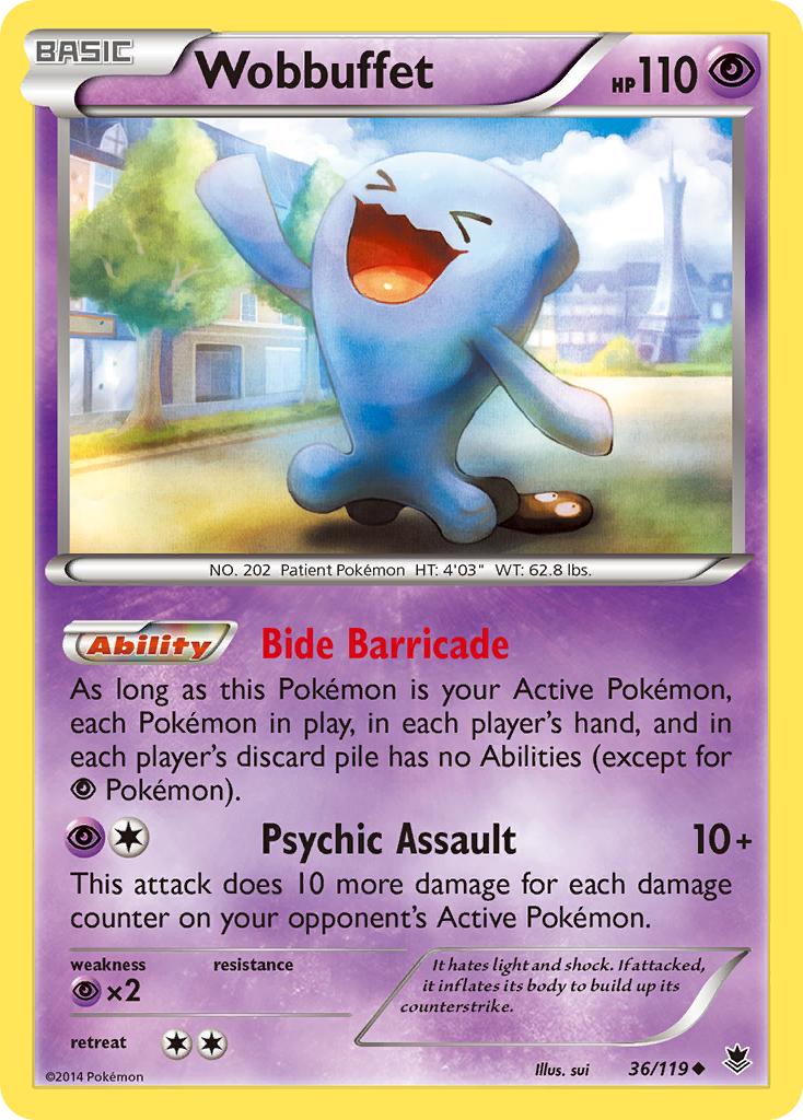 Wobbuffet (36/119) [XY: Phantom Forces] | Galactic Gamez