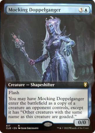 Mocking Doppelganger (Extended Art) [Commander Legends: Battle for Baldur's Gate] | Galactic Gamez