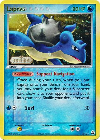 Lapras (8/92) (Stamped) [EX: Legend Maker] | Galactic Gamez