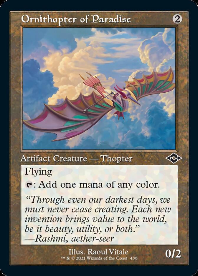 Ornithopter of Paradise (Retro Foil Etched) [Modern Horizons 2] | Galactic Gamez
