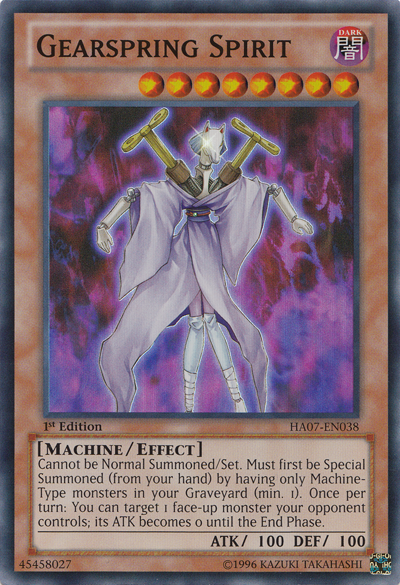 Gearspring Spirit [HA07-EN038] Super Rare | Galactic Gamez