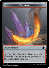 Feather // Servo Double-Sided Token [March of the Machine Commander Tokens] | Galactic Gamez