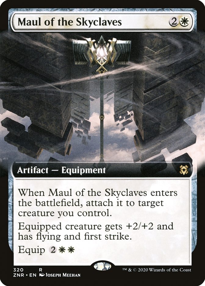 Maul of the Skyclaves (Extended Art) [Zendikar Rising] | Galactic Gamez