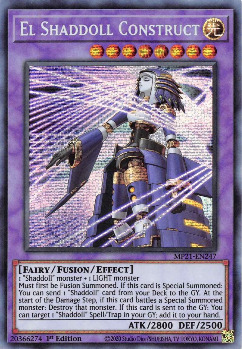 El Shaddoll Construct (Alternate Art) [MP21-EN247] Prismatic Secret Rare | Galactic Gamez