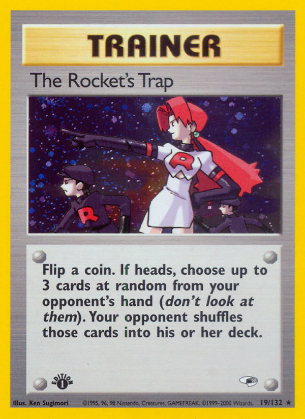 The Rocket's Trap (19/132) [Gym Heroes 1st Edition] | Galactic Gamez