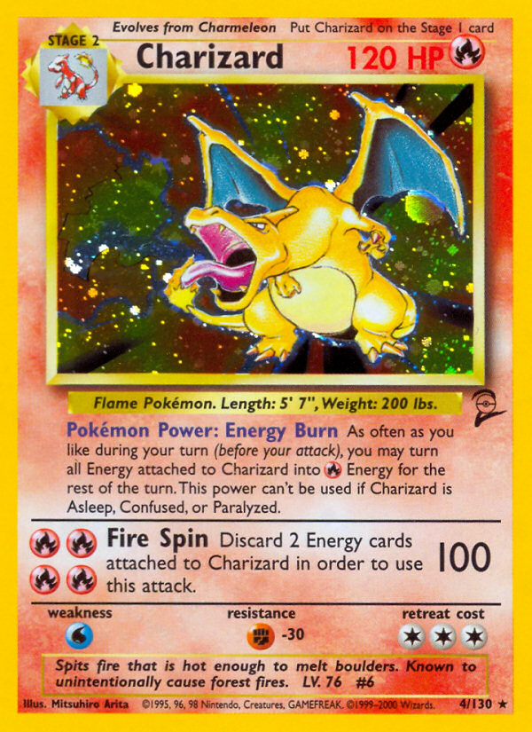 Charizard (4/130) [Base Set 2] | Galactic Gamez