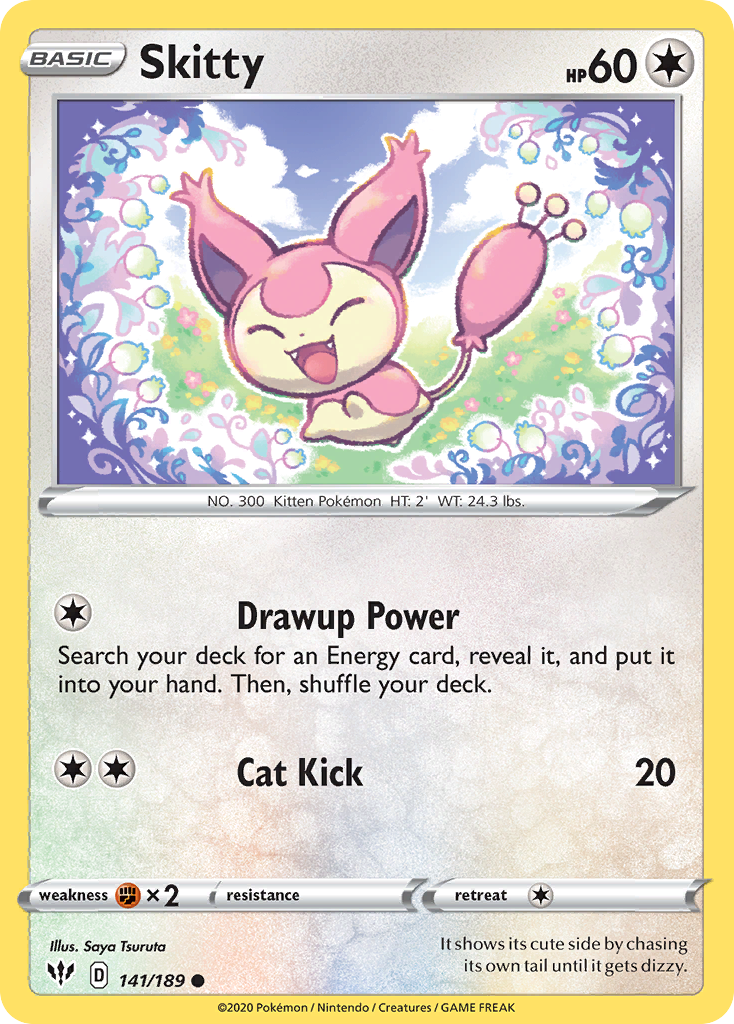 Skitty (141/189) [Sword & Shield: Darkness Ablaze] | Galactic Gamez