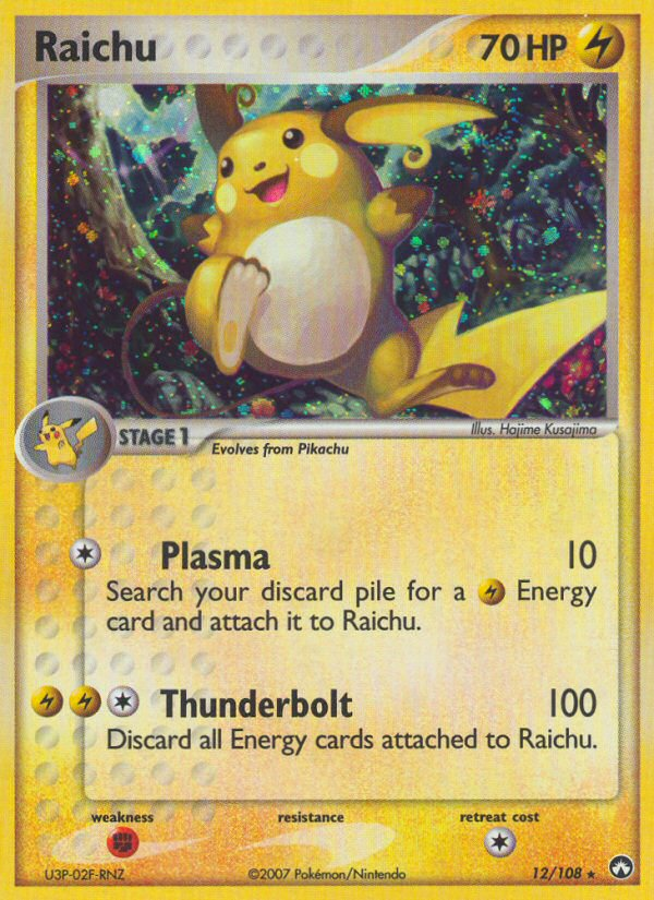 Raichu (12/108) [EX: Power Keepers] | Galactic Gamez