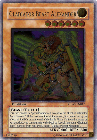 Gladiator Beast Alexander (UTR) [GLAS-EN017] Ultimate Rare | Galactic Gamez