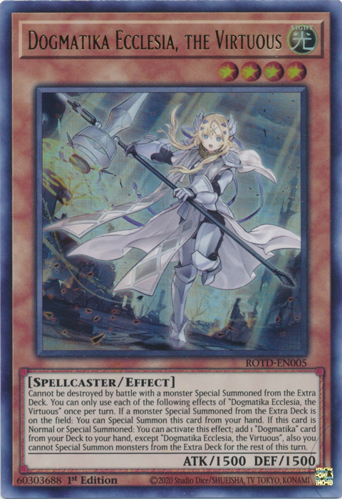 Dogmatika Ecclesia, the Virtuous [ROTD-EN005] Ultra Rare | Galactic Gamez