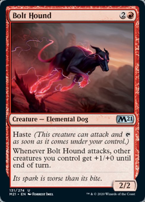 Bolt Hound [Core Set 2021] | Galactic Gamez