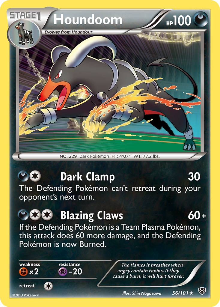 Houndoom (56/101) [Black & White: Plasma Blast] | Galactic Gamez