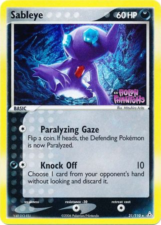 Sableye (31/110) (Stamped) [EX: Holon Phantoms] | Galactic Gamez