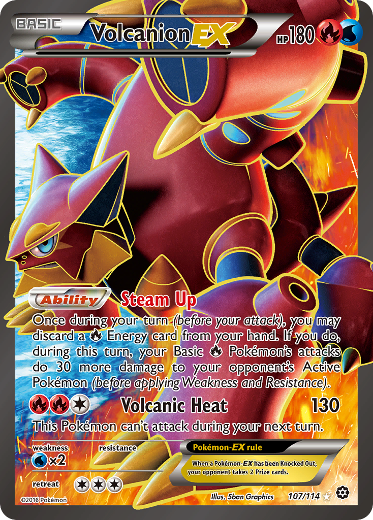 Volcanion EX (107/114) [XY: Steam Siege] | Galactic Gamez