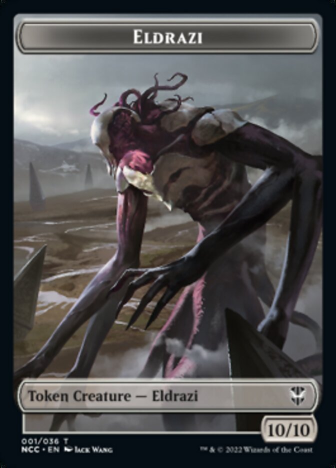 Eldrazi // Human Soldier Double-sided Token [Streets of New Capenna Commander Tokens] | Galactic Gamez