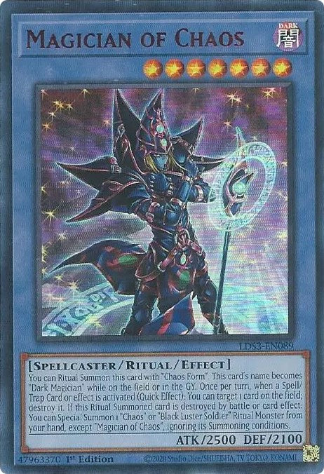 Magician of Chaos (Red) [LDS3-EN089] Ultra Rare | Galactic Gamez