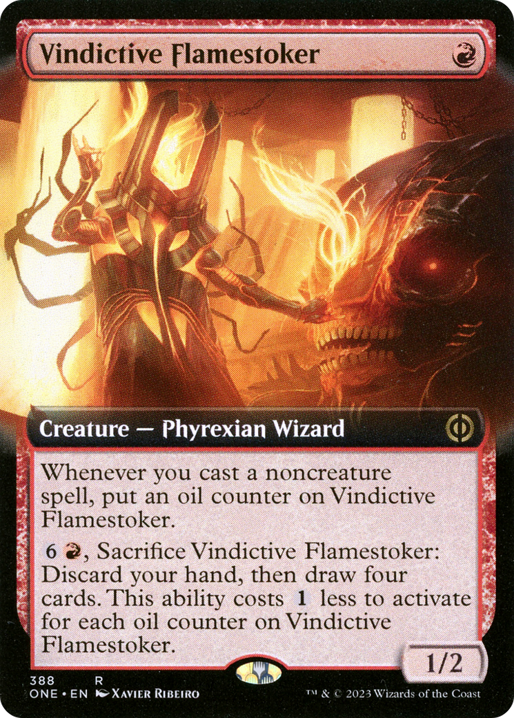 Vindictive Flamestoker (Extended Art) [Phyrexia: All Will Be One] | Galactic Gamez