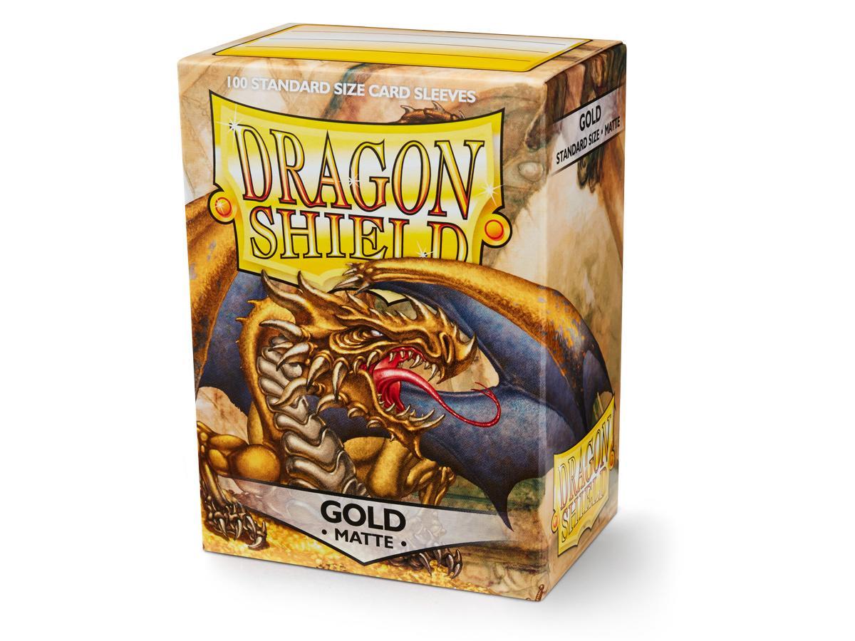 Dragon Shield 100ct Matte Gold | Galactic Gamez