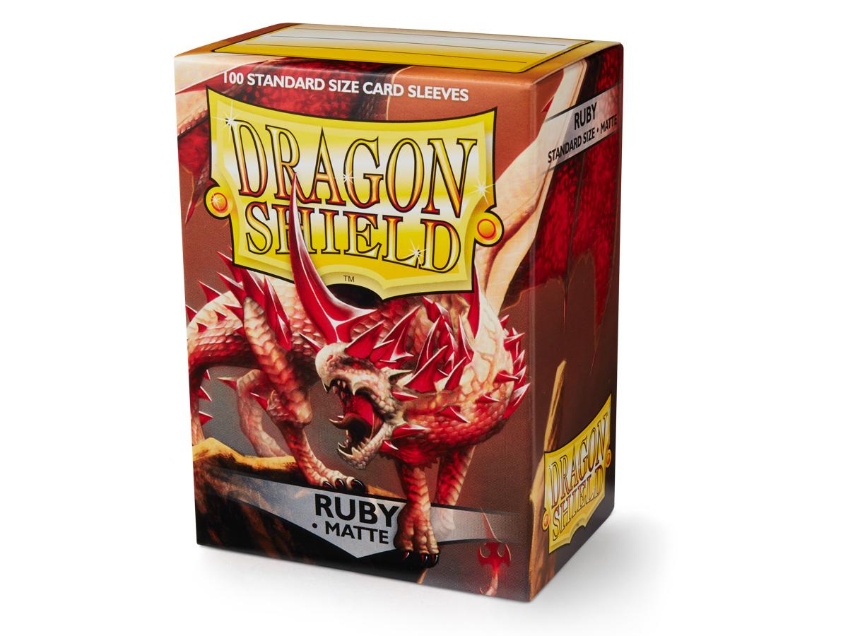 Dragon Shield 100ct Matte Ruby | Galactic Gamez