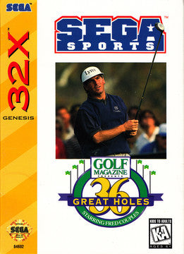 36 Great Holes Starring Fred Couples - Sega 32X | Galactic Gamez