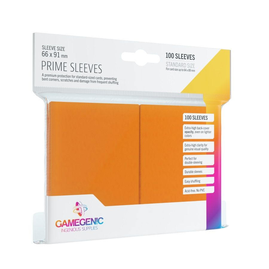 Gamegenic Matte Prime Sleeves (orange) | Galactic Gamez