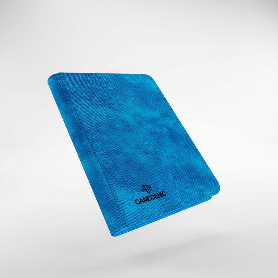 Gamegenic 8-Pocket zip up binder (Blue) | Galactic Gamez