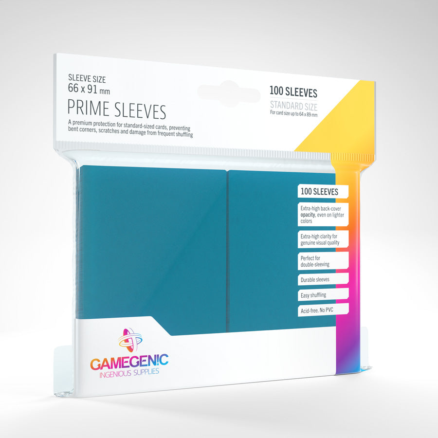 Gamegenic Prime Sleeves 100 Count (Blue) | Galactic Gamez
