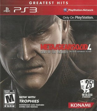 Metal Gear Solid 4 Guns of the Patriots [Greatest Hits] - Playstation 3 | Galactic Gamez
