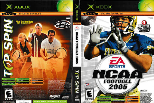 NCAA Football 2005 Top Spin Combo - Xbox | Galactic Gamez