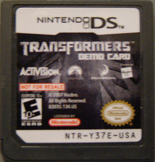 Transformers [Not for Resale] - Nintendo DS | Galactic Gamez