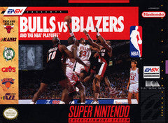 Bulls Vs Blazers and the NBA Playoffs - Super Nintendo | Galactic Gamez
