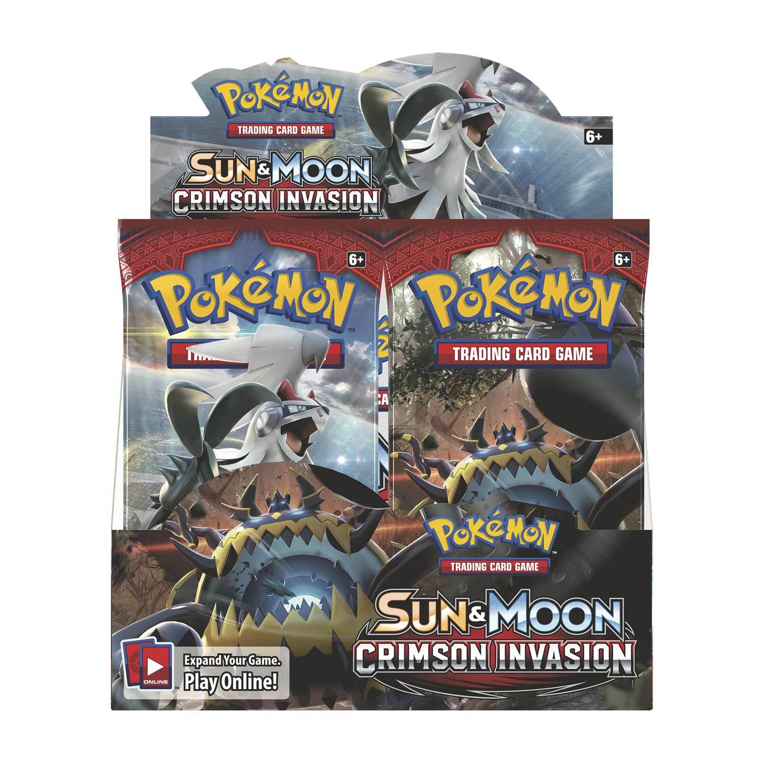 Pokémon TCG: Sun & Moon—Crimson Invasion Booster Display (36 Packs) | Galactic Gamez