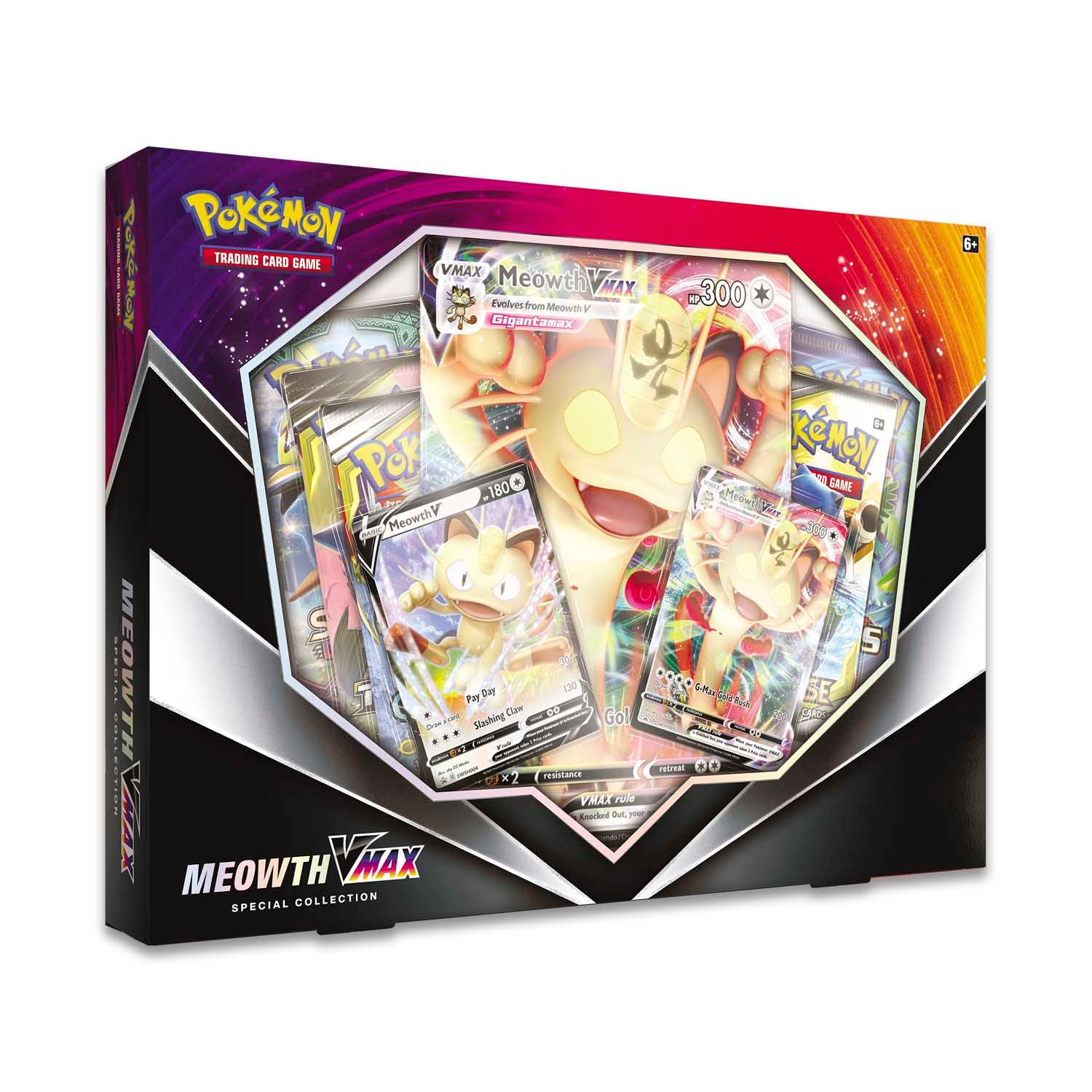 Pokémon TCG: Meowth VMAX Special Collection | Galactic Gamez
