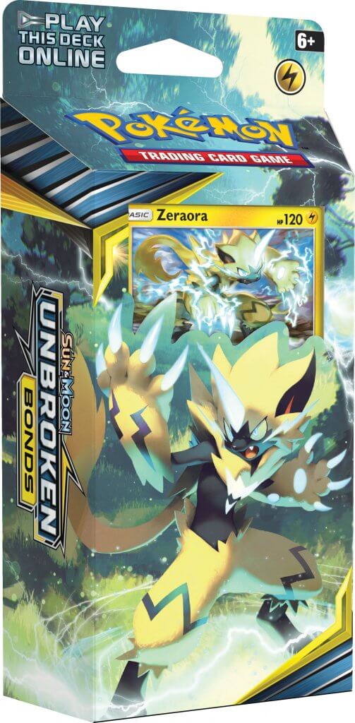 POKÉMON TCG Sun & Moon Unbroken Bonds Theme Deck Zeraora | Galactic Gamez