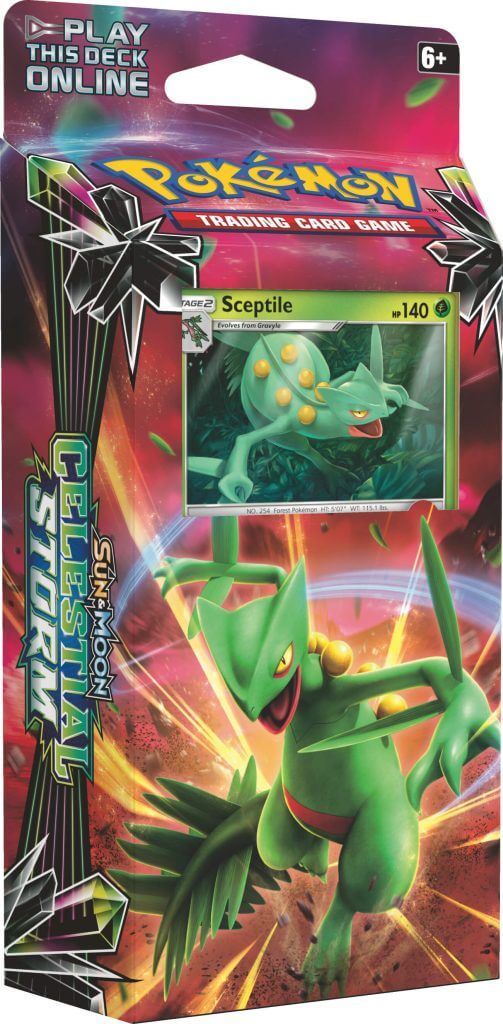 POKÉMON TCG Sun & Moon Celestial Storm Theme Deck Sceptile | Galactic Gamez