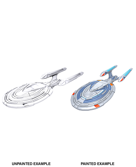 Star Trek: Deep Cuts Unpainted Miniatures: Sovereign Class | Galactic Gamez